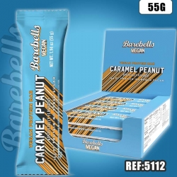 BAREBELLS VEGAN CARAMEL PEANUT BARRE 55G