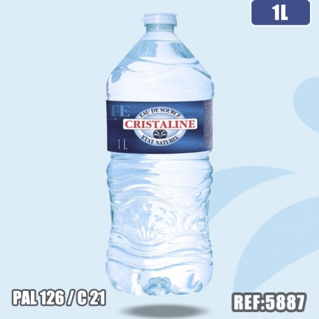 CRISTALINE PLATE 1L PET