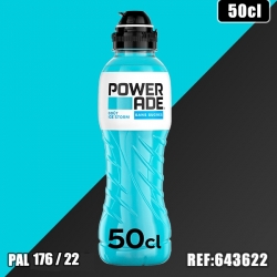 POWERADE ICE STROM ZERO 50CL PET dont taxe sucre 0.0202€ht