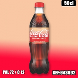 COCA COLA VANILLE 50cl PET dont taxe sucre 0.1777€ht