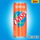 OASIS TROPICAL 33cl SLIM dont taxe sucre 0,0711€ht