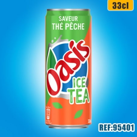 OASIS THE PECHE 33cl SLIM dont taxe sucre 0.015€ht