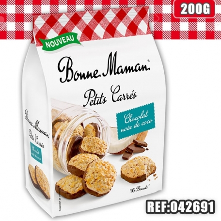 BM PETIT CARRE CHOCO COCO 200G