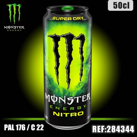 MONSTER NITRO SUPER DRY Bte 50CL dont taxe sucre 0.1952€ht