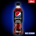 PEPSI ZERO 50cl PET dont taxe sucre 0.0291€ht