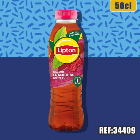 LIPTON ICE TEA FRAMBOISE 50cl PET dont taxe sucre 0,3333€ HT