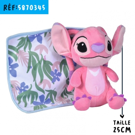 DISNEY STITCH ANGEL BLANKEE 25CM