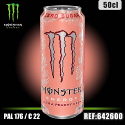 MONSTER ULTRA PEACHY KEEN Bte 50CL dont taxe edulc. 0.0202€ht