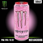 MONSTER STRAWBERRY SANS SUCRE Bte 50CL dont taxe edulc. 0,0202€ht