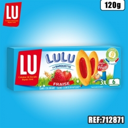LULU BARQUETTE FRAISE 120 G