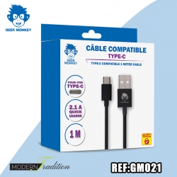 GM-CABLE COMPATIBLE TYPE C 2,1A + eco 0.04