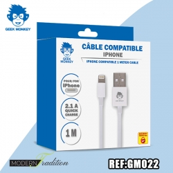 GM-CABLE COMPATIBLE IPHONE 2,1A + eco 0.04