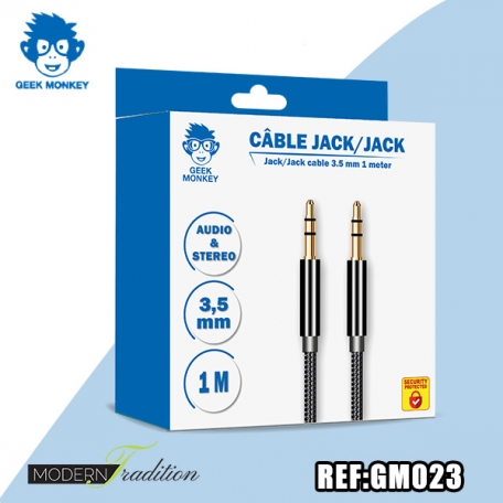 GM-CABLE JACK/JACK 3,5mm 1M + eco 0.04