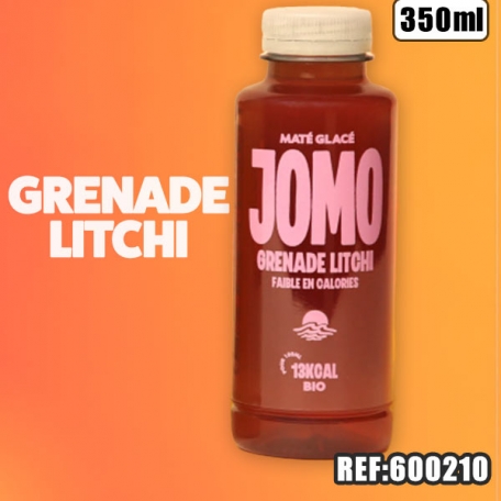 JOMO MATE GLACE GRENADE-LICHI 350ML dont taxe sucre 0.0377€ht