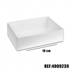 CAISSETTE PATISSIERE BLANCHE 18CM pqt 100