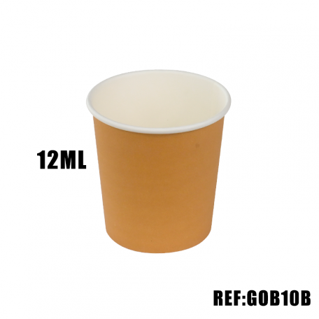 GOBELET 10/12cl BRUN x100