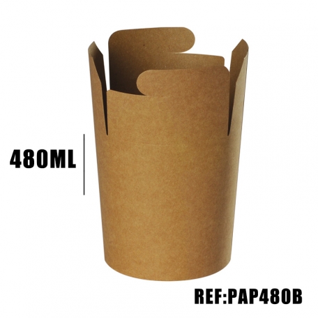 POT A PATES BRUN 480ml x50