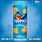 TROPICO ORANGE ANANAS 33cl SLIM dont taxe sucre 0.0711€ht