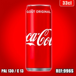COCA COLA 33CL SLIM dont taxe sucre 0.1173€ht