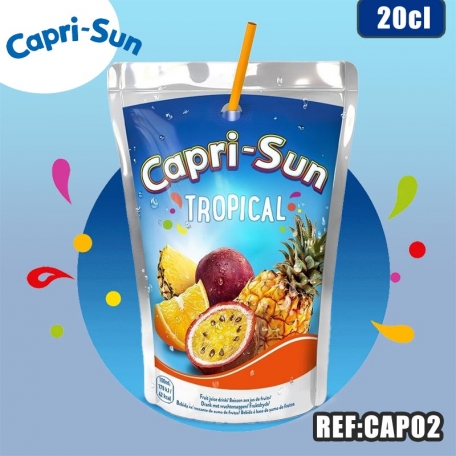 CAPRI-SUN TROPICAL MINI POCHE 20CL dont taxe sucre 0.04€ht