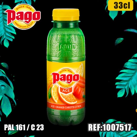 PAGO ACE PET 33cl dont taxe sucre 0.0693€ht