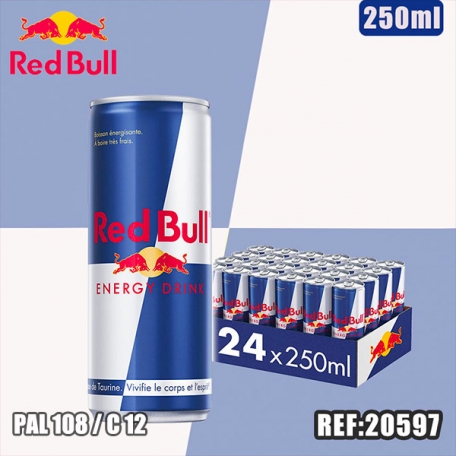 RED BULL 250 ML dont taxe sucre 0,0885€ht