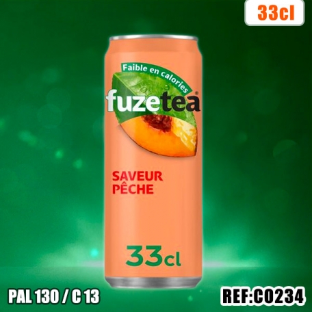 FUZETEA PECHE INTENSE 33CL SLIM dont taxe sucre 0,015€ht