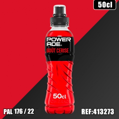POWERADE CERISE 50CL PET dont taxe sucre 0.0402€ht