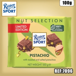 RITTER LAIT ECLATS DE PISTACHE 100 G
