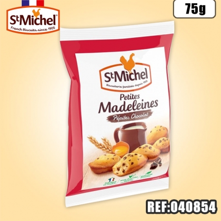 ST MICHEL MADELEINES PEPITES CHOCO x 5-75G
