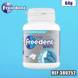 FREEDENT BOTTLE WHITE MENTHE DOUCE 64 G