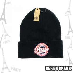 PARIS BONNET LOGO 8 PARIS NOIR