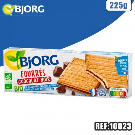 BJORG FOURRES CHOCOLAT NOIR 225G