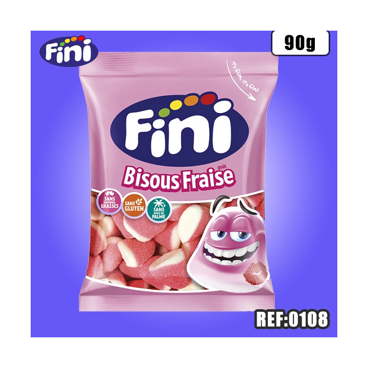 FINI BISOUS FRAISE HALAL 90G