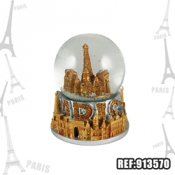BOULE NEIGE PARIS PM GOLD & SILVER