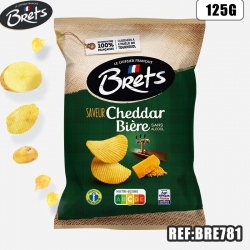 BRET'S CHIPS CHEDDAR BIERE 125G