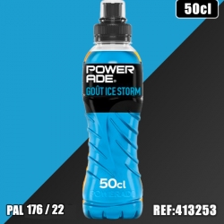 POWERADE ICE STORM 50CL PET dont taxe sucre 0.0402€ht