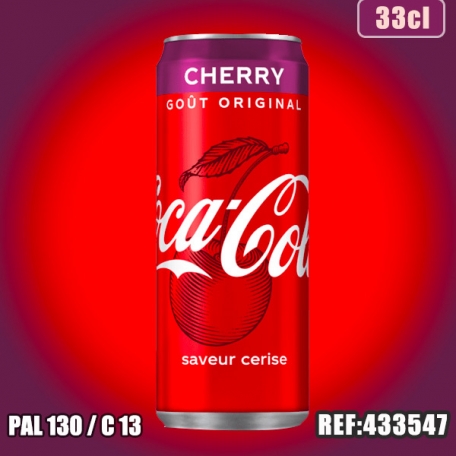 COCA COLA CHERRY 33CL SLIM dont taxe sucre 0.1173€ht