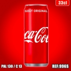 COCA COLA 33CL SLIM dont taxe sucre 0.1173€ht