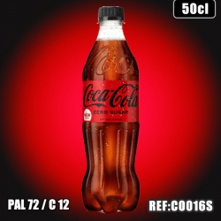 COCA COLA SANS SUCRE 50CL PET dont taxe edulc 0,0202€ht