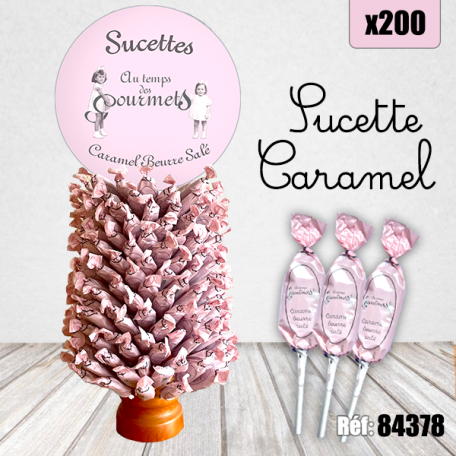 ATDG SUCETTES CARAMEL BEURRE SALE x 200