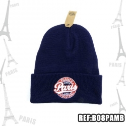 PARIS BONNET LOGO 8 BLEU MARINE