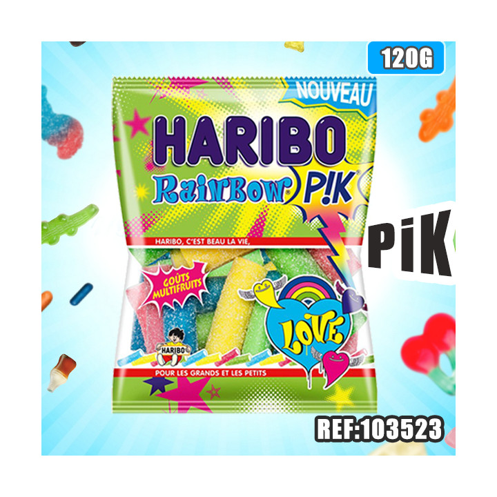 HARIBO sachet RAINBOW PIK 120 G