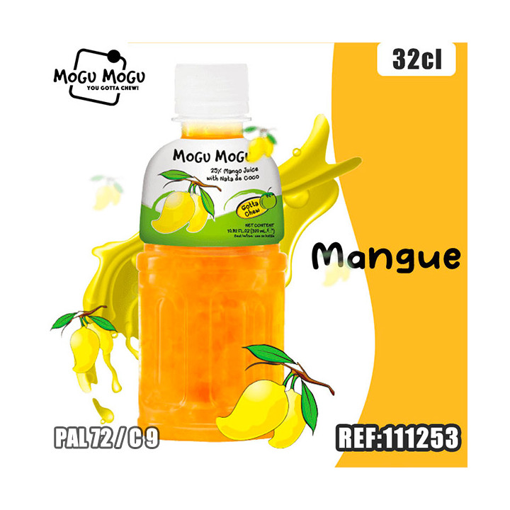 MOGU MOGU MANGUE 320ML dont taxe sucre 0.071€ht