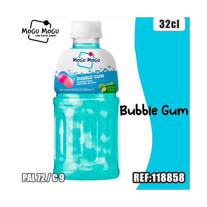 MOGU MOGU BUBBLE GUM 320ML dont taxe sucre 0.071€ht
