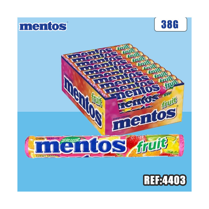 MENTOS ROULEAU FRUIT 38 G