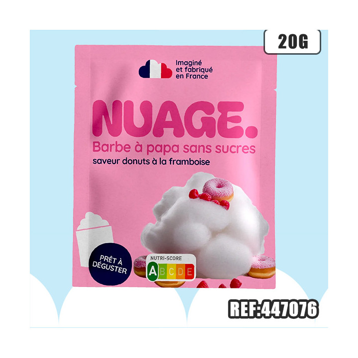 NUAGE - BARBE A PAPA DONUTS FRAMBOISE 20G