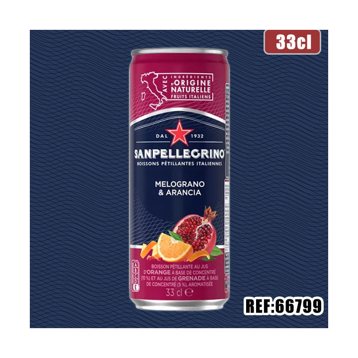 SAN PELLEGRINO ORANGE GRENADE 33cl SLIM dont taxe sucre 0.071€ht