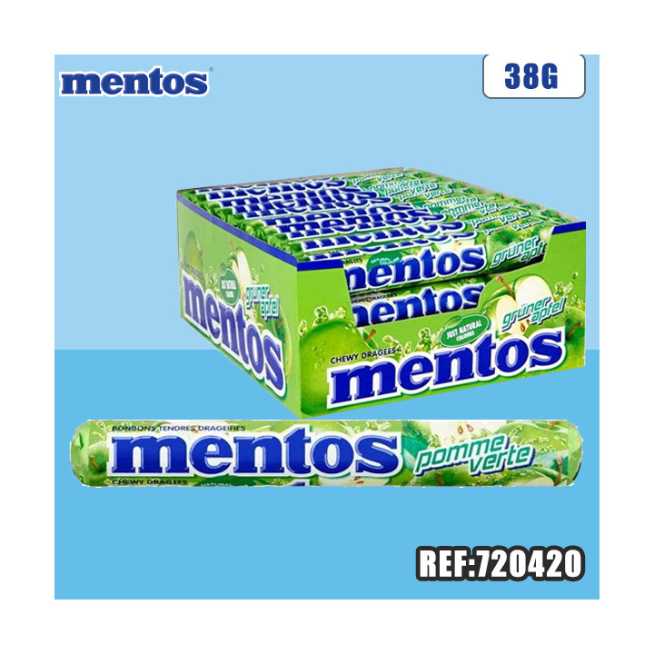 MENTOS ROULEAU POMME 38 G