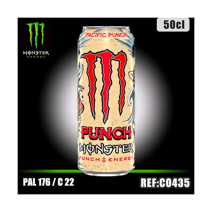 MONSTER PACIFIC PUNCH Bte 50 CL dont taxe sucre 0,2109€ht
